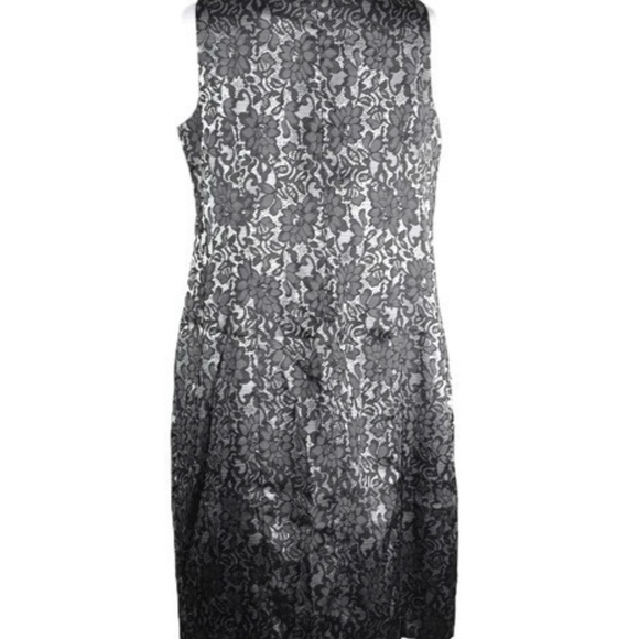 Lane Bryant Womens Dress Lace Overlay Silver 16 - Picture 5 of 5